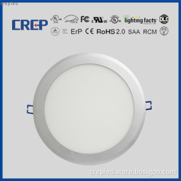edgelit white round shape led panel light 6inch